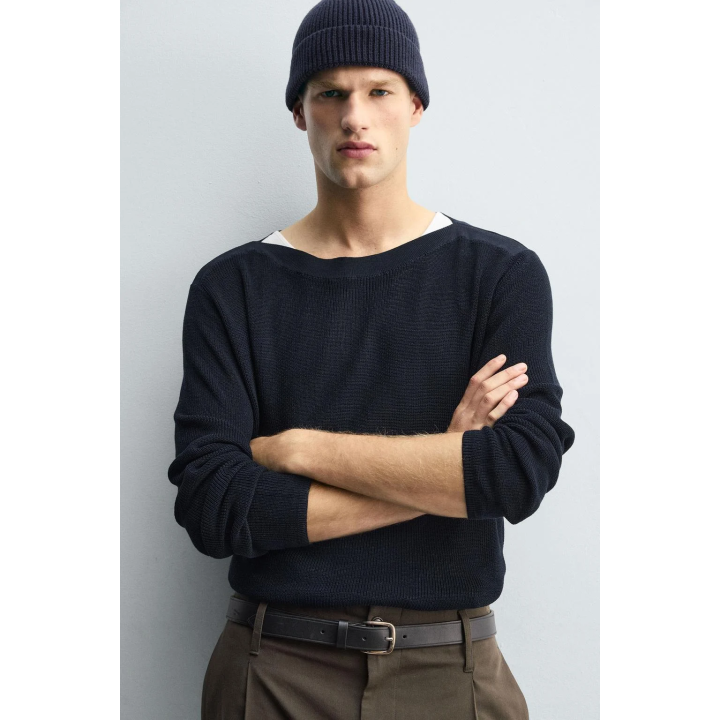 ТРИКОТАЖНЫЙ ДЖЕМПЕР С МЕРСЕРИЗАЦИЕЙ