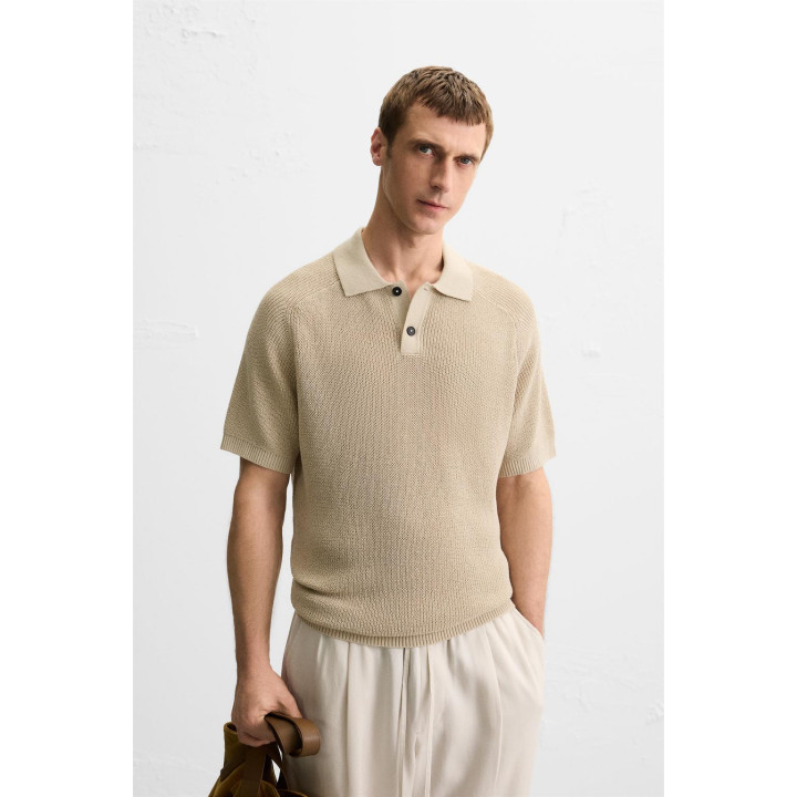 ПОЛО ИЗ РЕЛЬЕФНОГО ТРИКОТАЖА