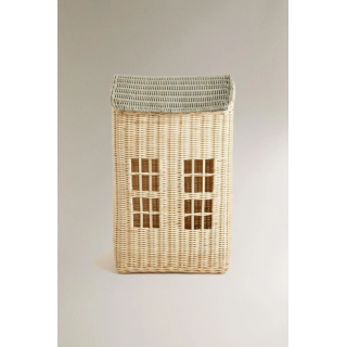 CHILDREN’S RATTAN HOUSE BASKET