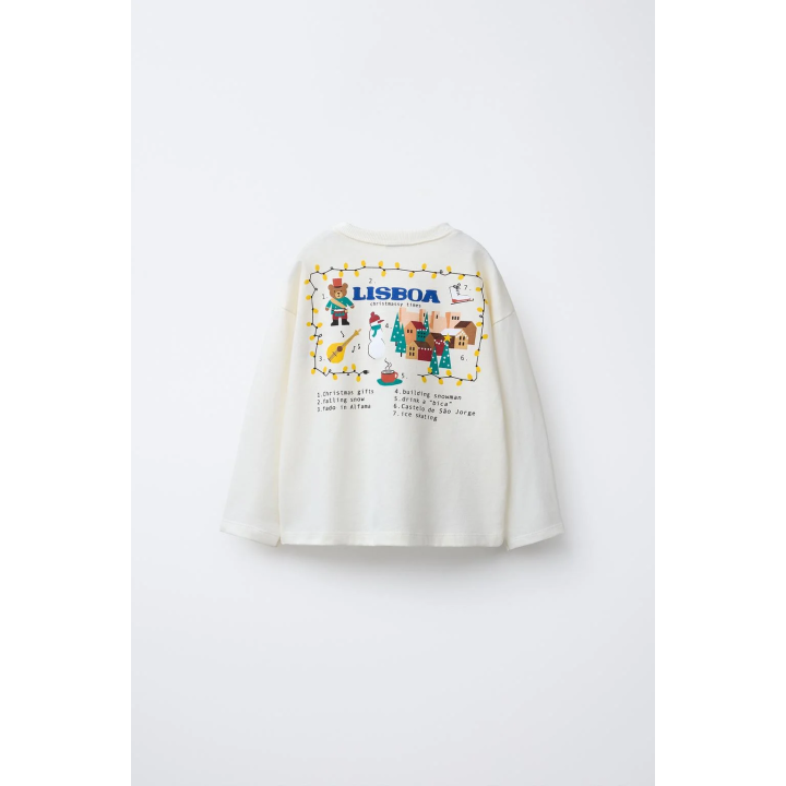 Футболка с принтом лиссабона и слоганом города
