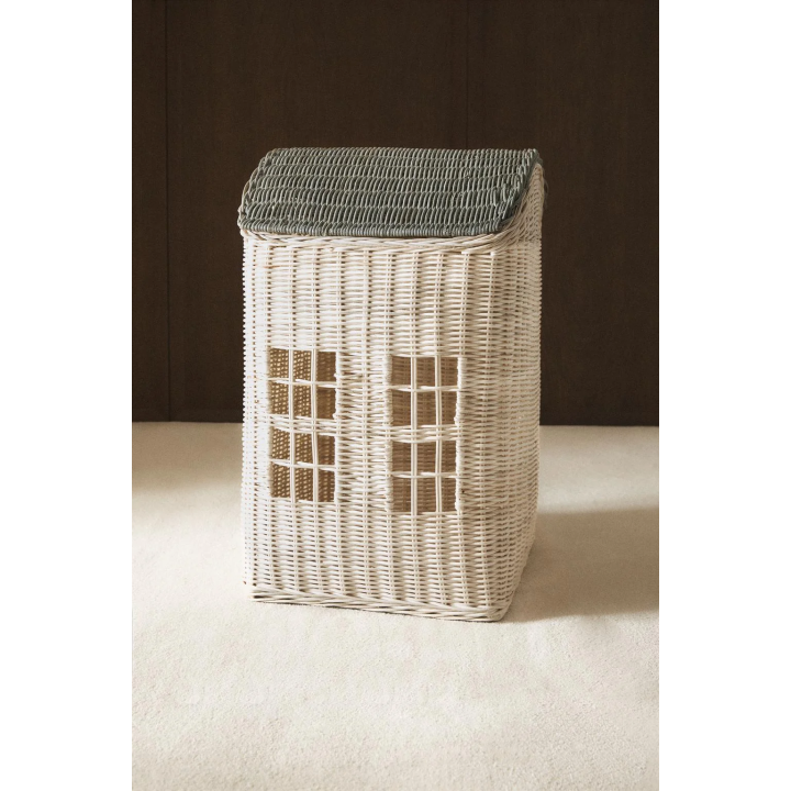 CHILDREN’S RATTAN HOUSE BASKET