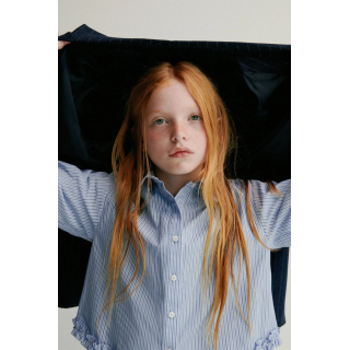 РУБАШКА В ПОЛОСКУ С ОБОРКАМИ