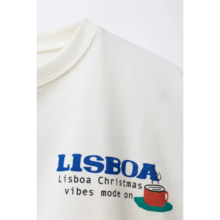 Футболка с принтом лиссабона и слоганом города