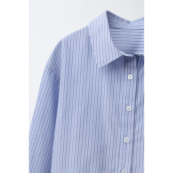 РУБАШКА В ПОЛОСКУ С ОБОРКАМИ