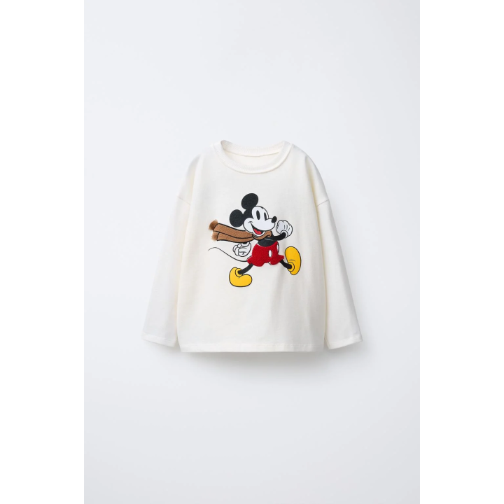 ФУТБОЛКА СРЕДНЕГО ВЕСА С ВЫШИВКОЙ «МИККИ МАУС» © DISNEY