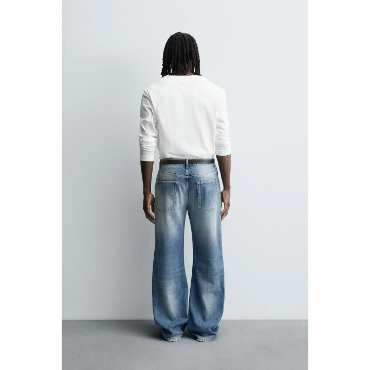 ДЖИНСЫ RELAXED FIT С РАЗРЕЗАМИ