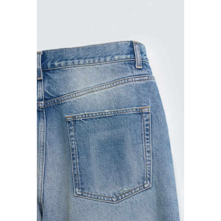 ДЖИНСЫ RELAXED FIT С РАЗРЕЗАМИ