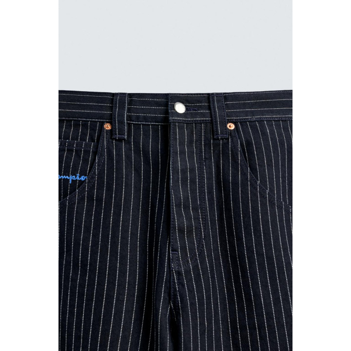 ШОРТЫ-БЕРМУДЫ СВОБОДНОГО КРОЯ В ПОЛОСКУ CHAMPION ® X ZARA