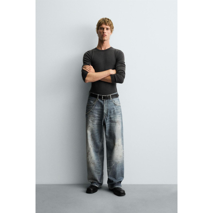 ДЖИНСЫ BAGGY С ПРИНТОМ