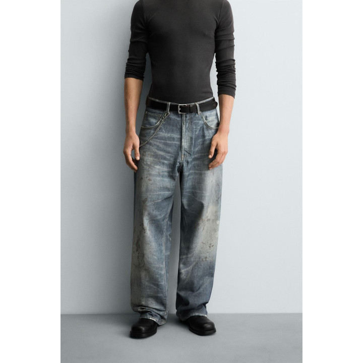 ДЖИНСЫ BAGGY С ПРИНТОМ