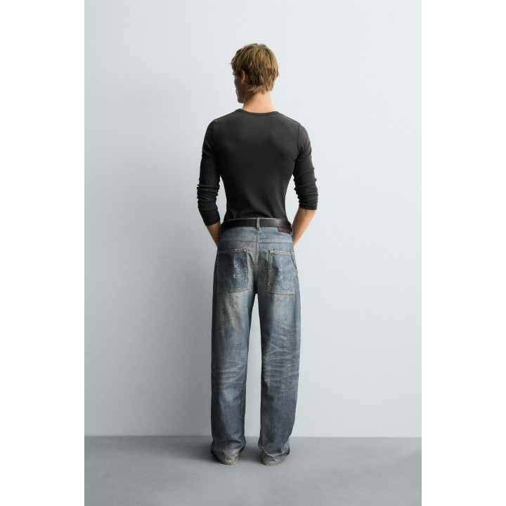 ДЖИНСЫ BAGGY С ПРИНТОМ