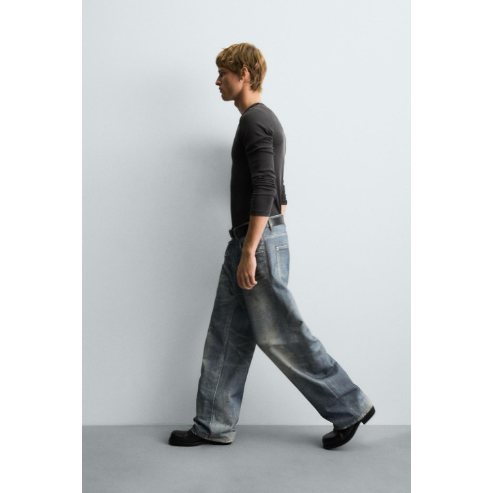 ДЖИНСЫ BAGGY С ПРИНТОМ