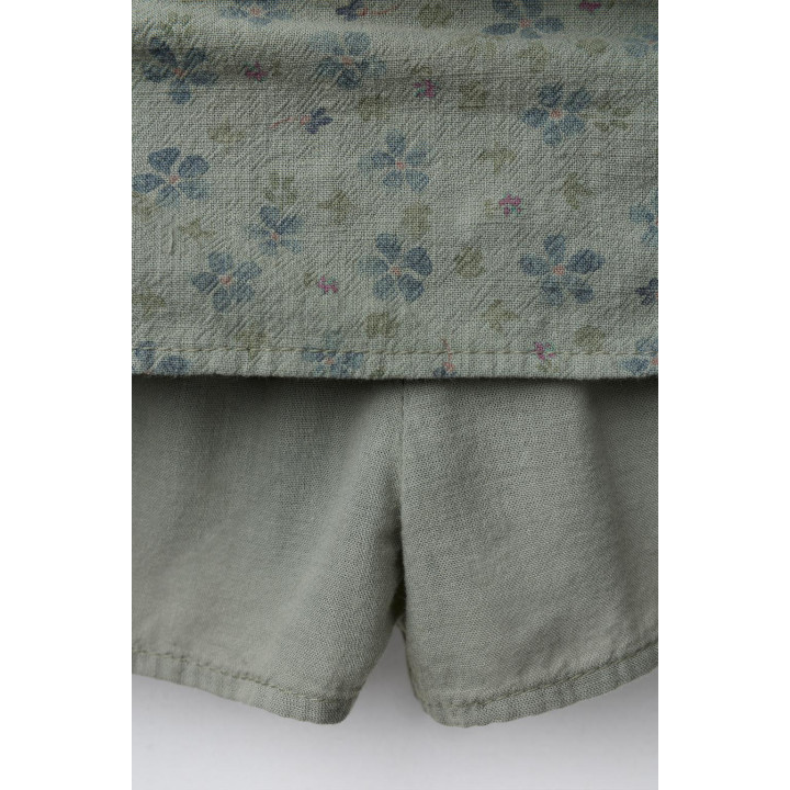 ЮБКА-ШОРТЫ С ЦВЕТОЧНЫМ ПРИНТОМ