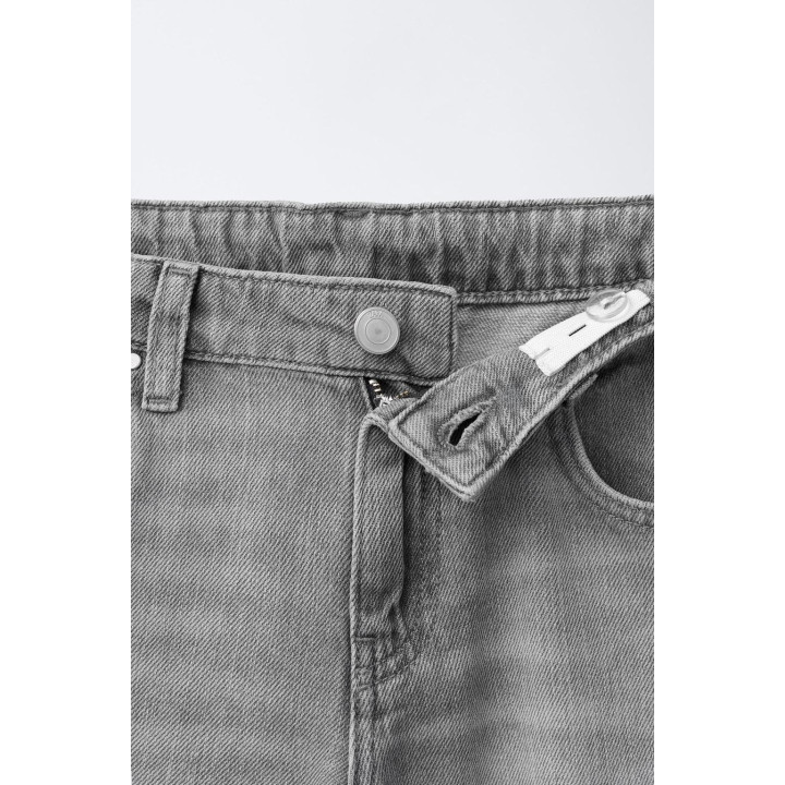 ДЖИНСЫ WIDE LEG С ЗАКЛЕПКАМИ