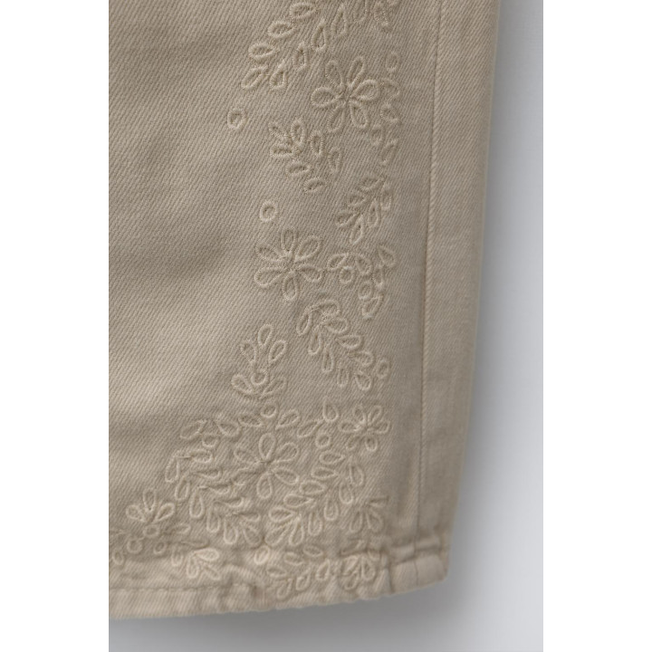 БРЮКИ WIDE LEG С ВЫШИВКОЙ