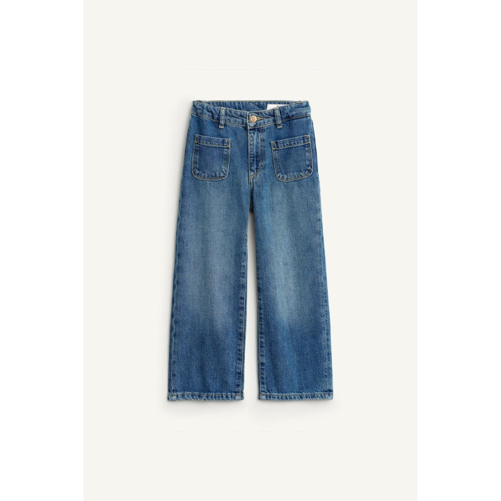 Джинсы с широкими штанинами с карманами - ограниченной серией