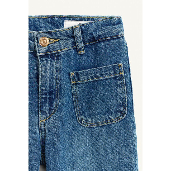 Джинсы с широкими штанинами с карманами - ограниченной серией