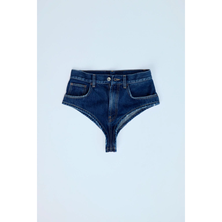 МИНИ-ШОРТЫ ДЕНИМ TRF С ВЫСОКОЙ ПОСАДКОЙ