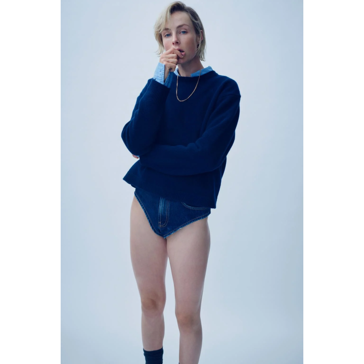 МИНИ-ШОРТЫ ДЕНИМ TRF С ВЫСОКОЙ ПОСАДКОЙ