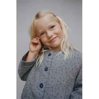 КУРТКА-РУБАШКА С ЦВЕТОЧНЫМ УЗОРОМ