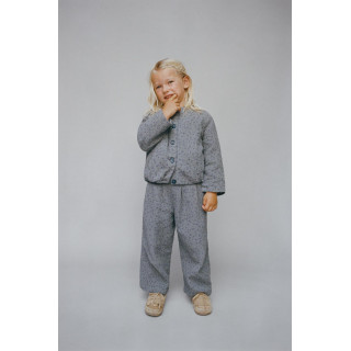 БРЮКИ-КЮЛОТЫ ИЗ РЕЛЬЕФНОЙ ТКАНИ С ЦВЕТОЧНЫМ ПРИНТОМ