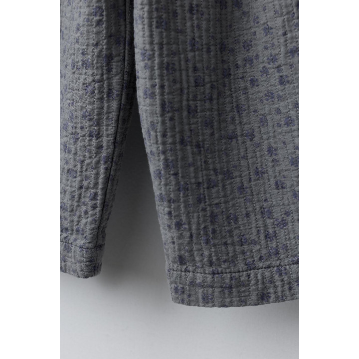 БРЮКИ-КЮЛОТЫ ИЗ РЕЛЬЕФНОЙ ТКАНИ С ЦВЕТОЧНЫМ ПРИНТОМ