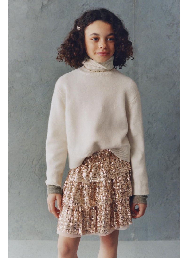 Юбка с оборками и пайетками