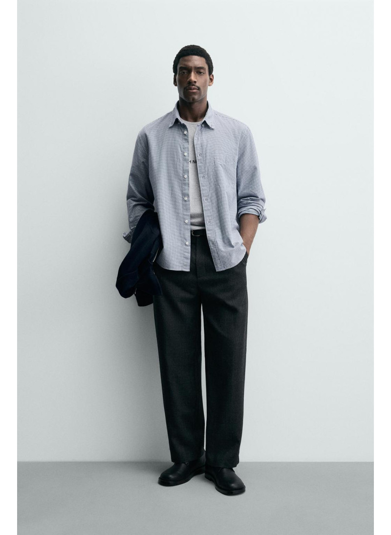 РУБАШКА В КЛЕТКУ ИЗ РЕЛЬЕФН...