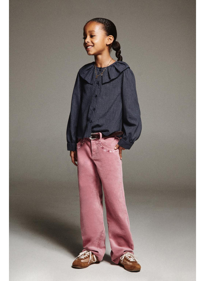 БАРХАТНЫЕ БРЮКИ С ВЫШИТЫМИ ...