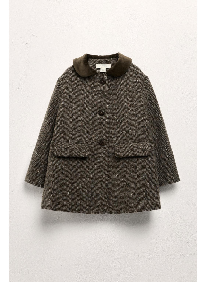 Пальто с бархатным воротни�...