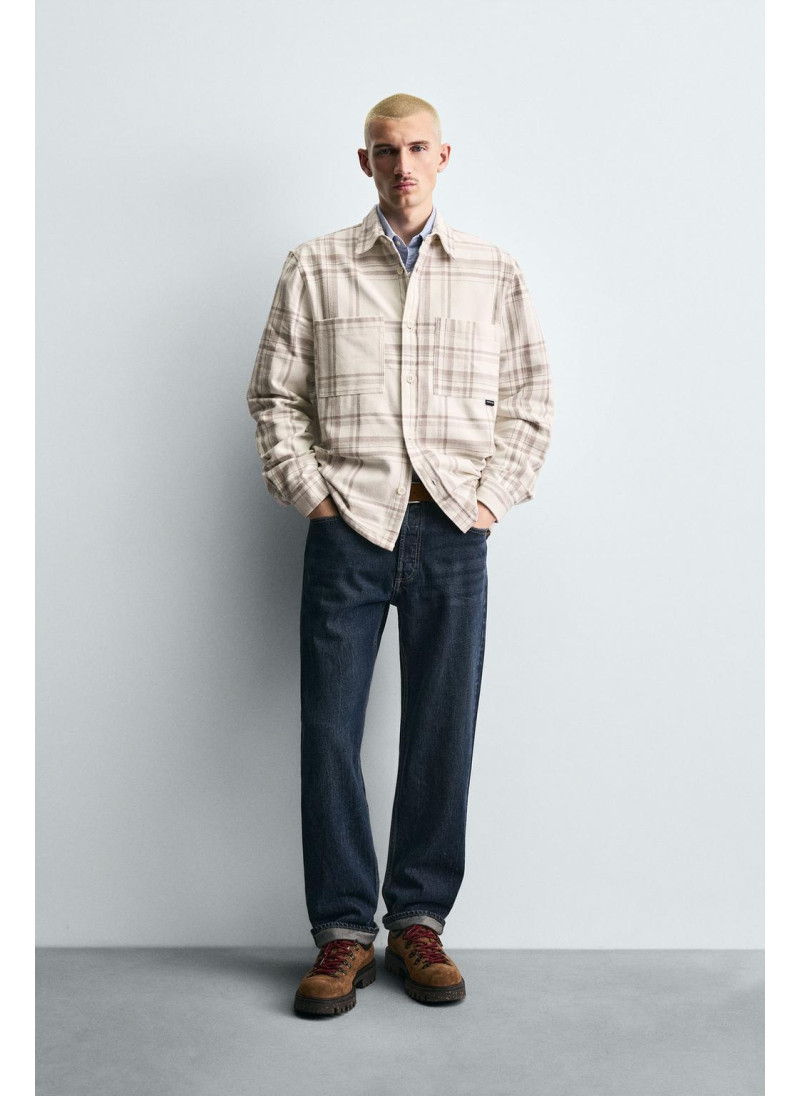 Рубашка из фланели в клетку