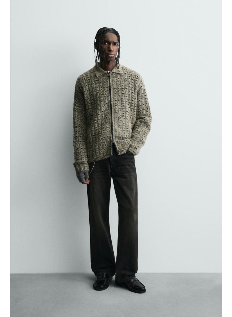 Кардиган с рельефным узоро�...