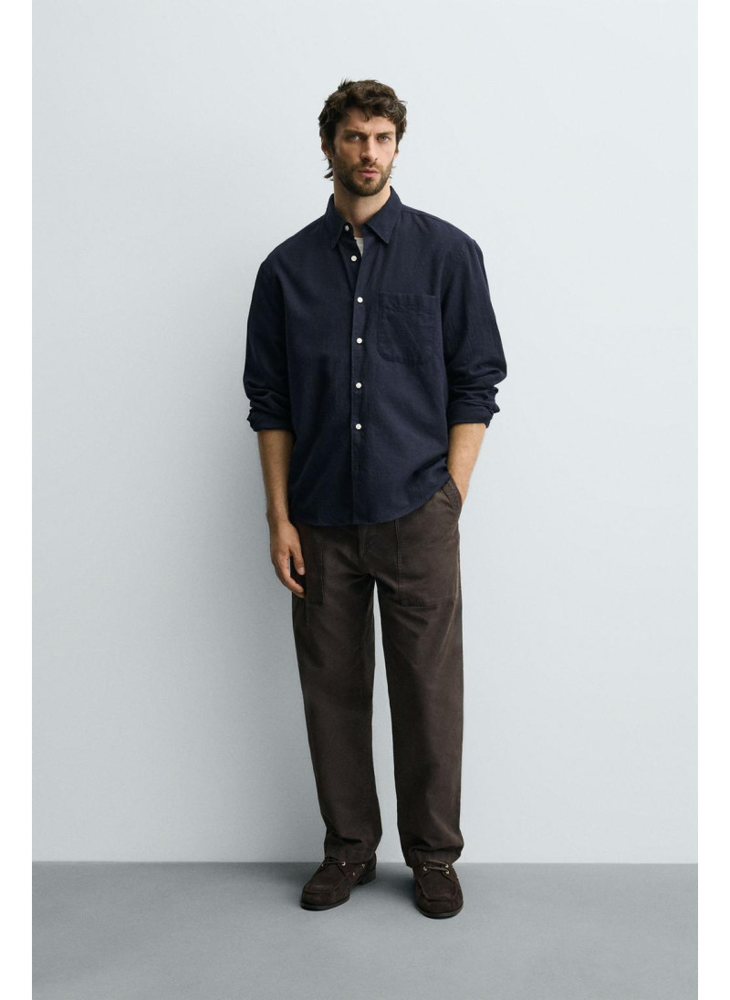 Рубашка в клетку из фланели