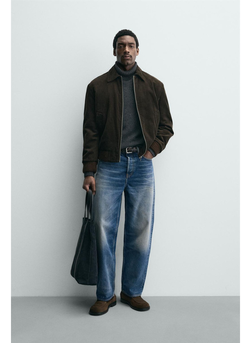 Куртка из вельвета с квадра...