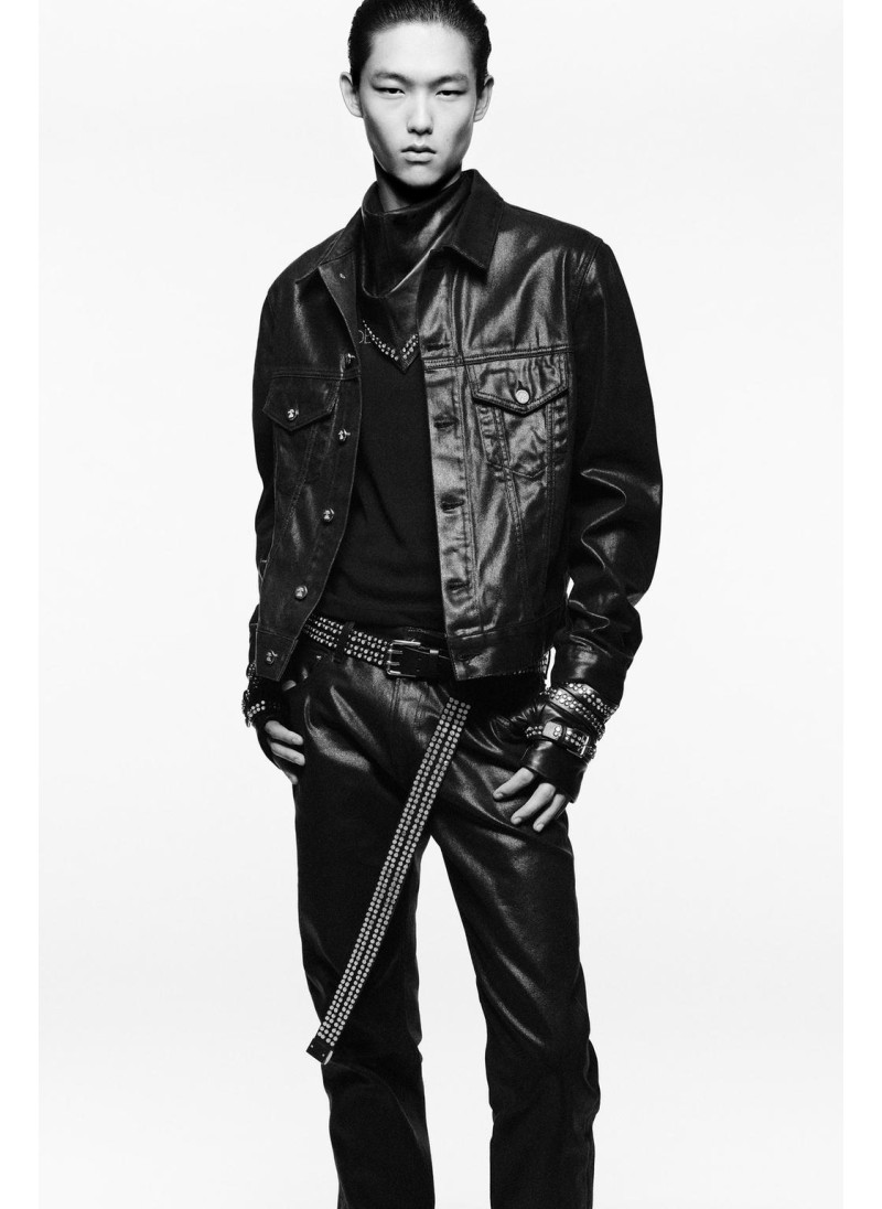 Джинсовая куртка waxed denim ludovi...