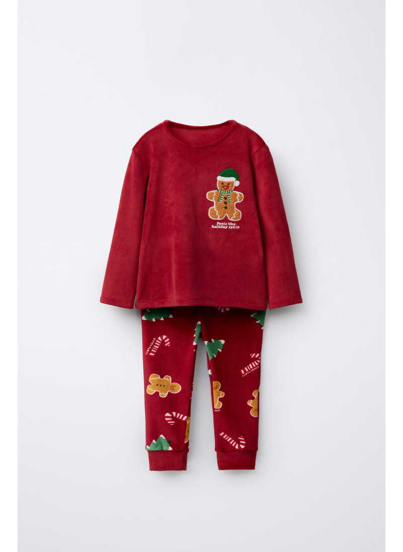 Пижама ages 2-6 / velvet cookie patch