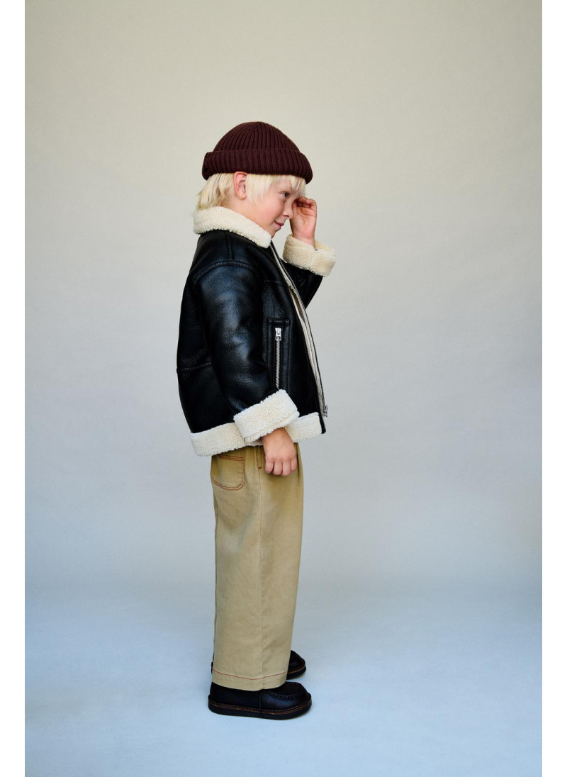 Полушерстяной куртка с эфф�...