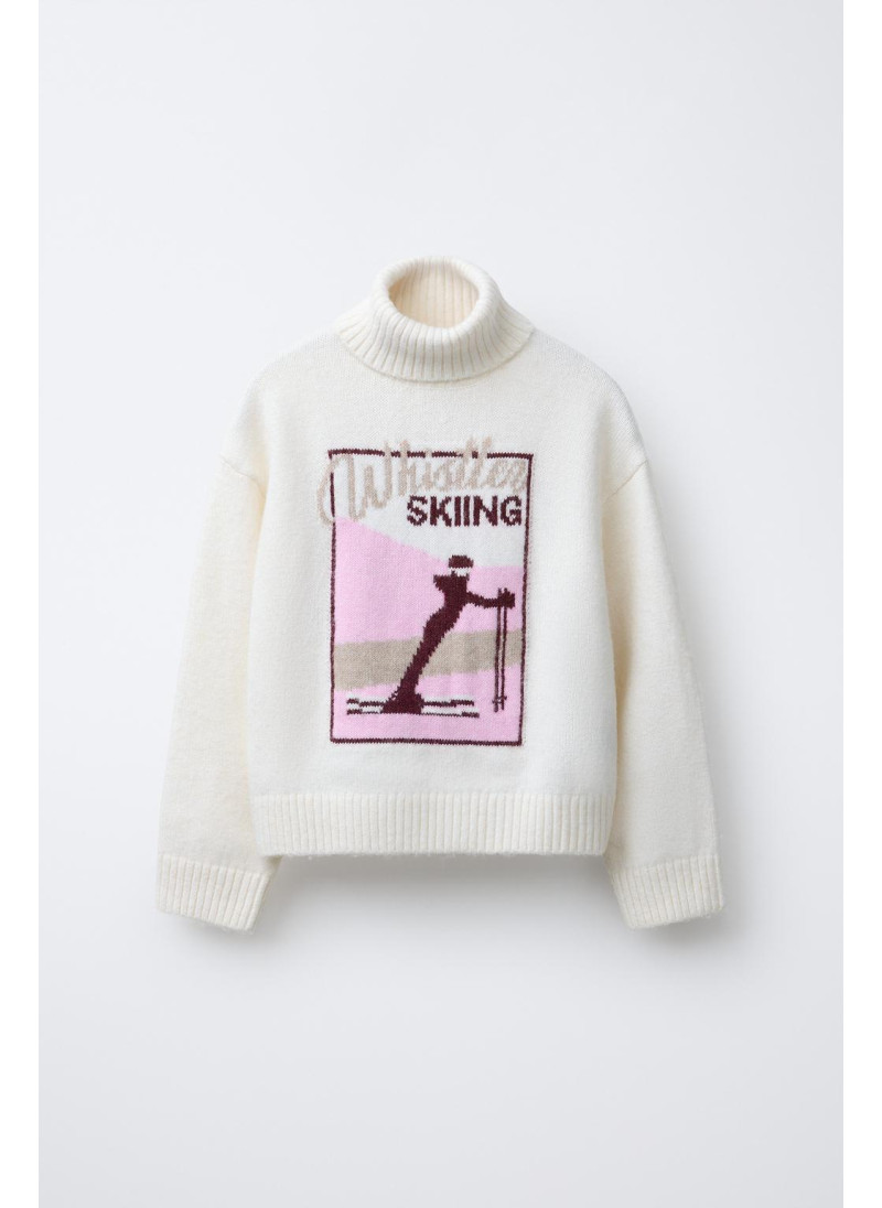 Вязаный свитер ski collection с ри...