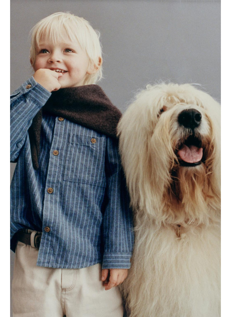 Рубашка с полосатым стойко�...