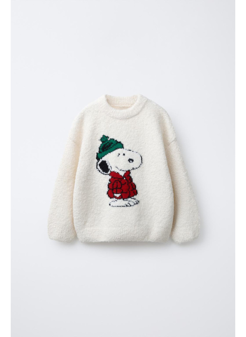 Джемпер из шерсти с вязаным...