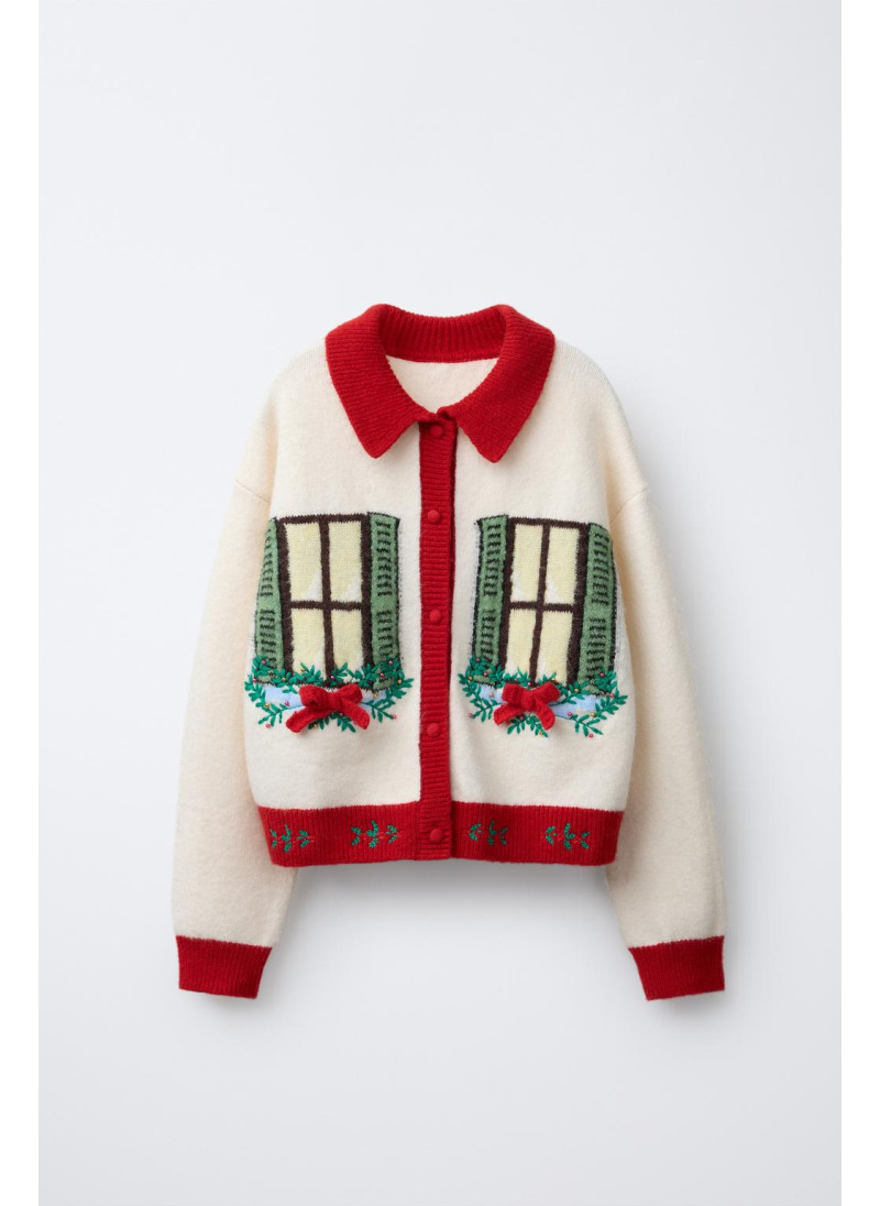 КАРДИГАН С ВЫШИВКОЙ И БАНТА...