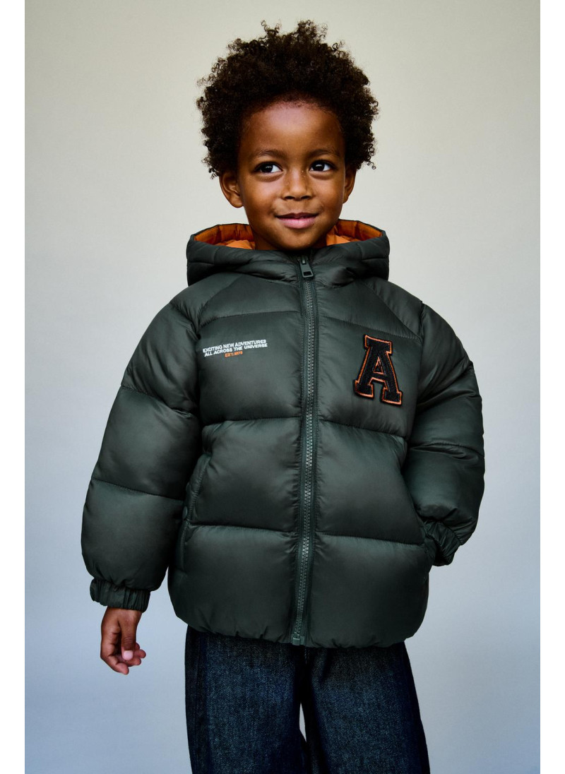 Пуховик с капюшоном patch