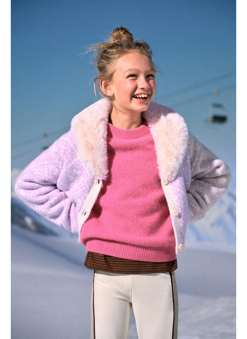 Кардиган с жаккардовым узо�...