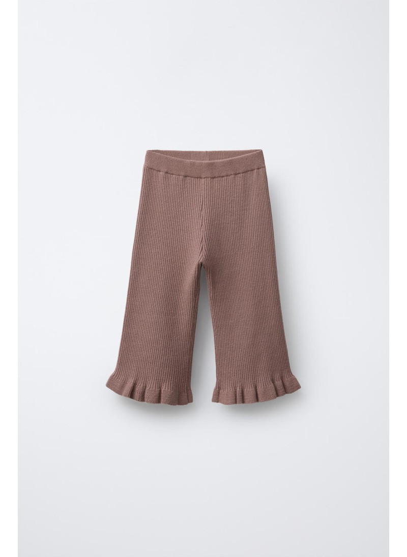 ТРИКОТАЖНЫЕ БРЮКИ С ВОЛАНА�...