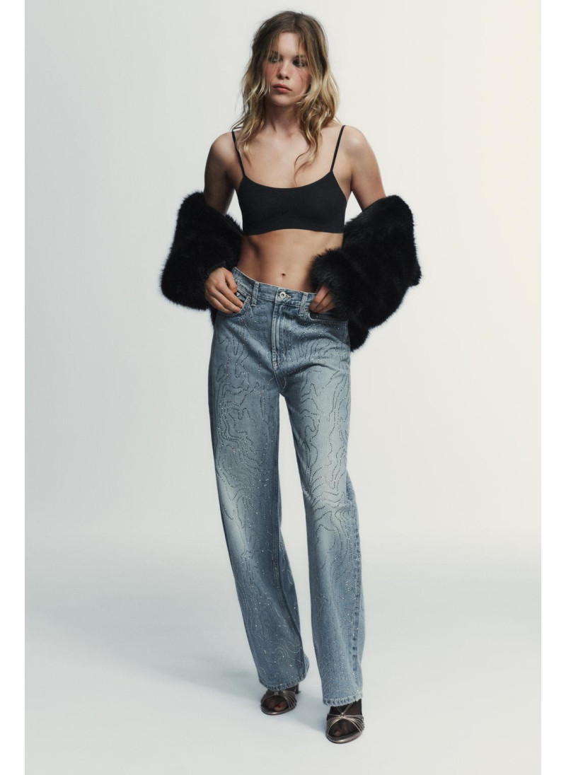 ДЖИНСЫ TRF ПРЯМОГО КРОЯ С ВЫС...