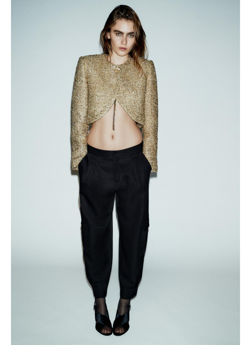 Брюки-морковки с карманами-...