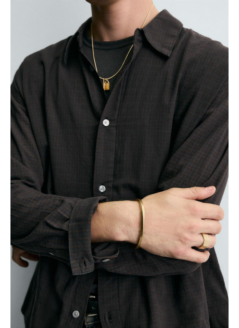 Золотой металлический брас...