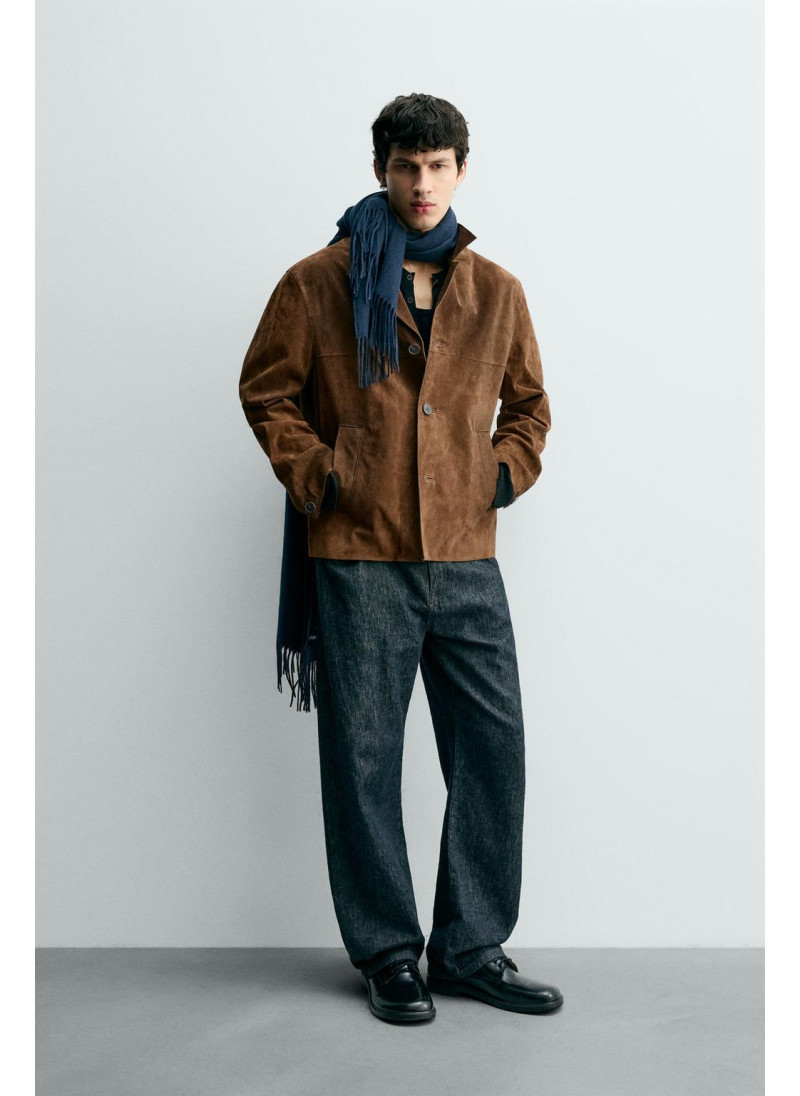 КУРТКА-РУБАШКА ИЗ ЗАМШИ