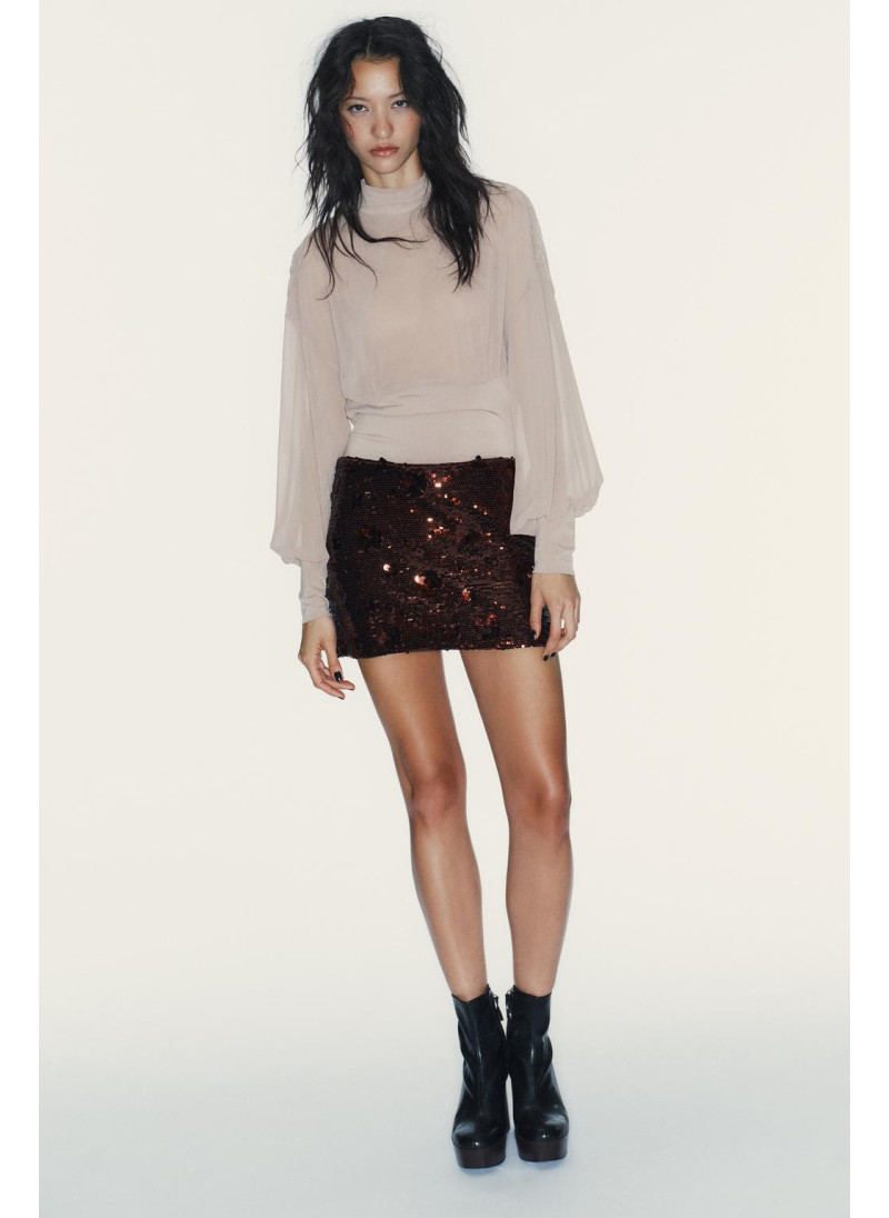 Юбка-мини с пайетками