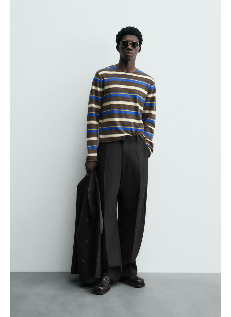 Джемпер в полоску из джакка...